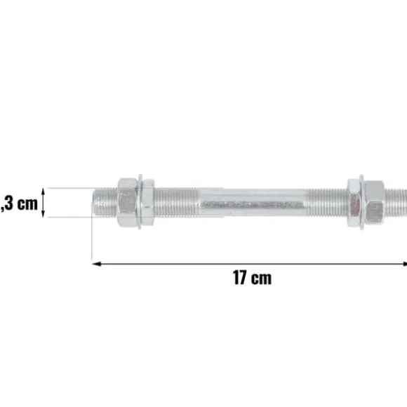 Trillebørhjul tubeless 4,00-8 - diameter 40 cm - Orange/Hvid
