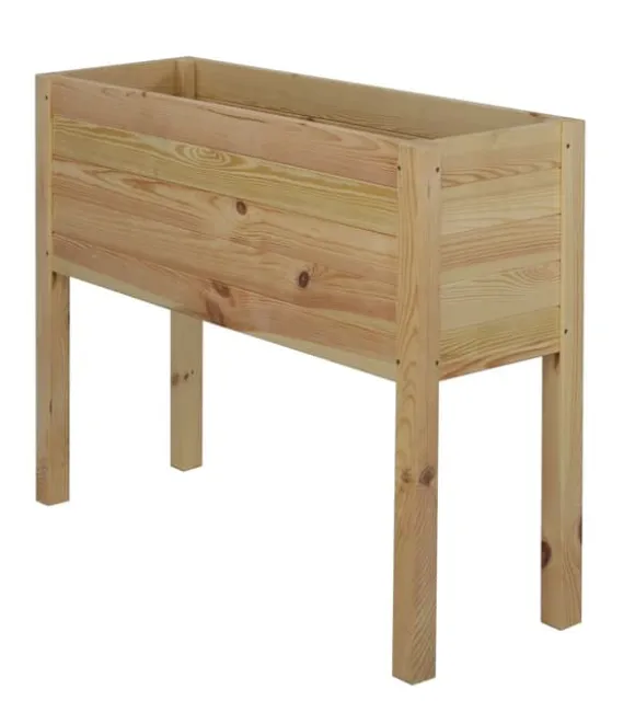 Trækasse på ben /bredde 88 cm / Bundjustering / RDS - Naturlig