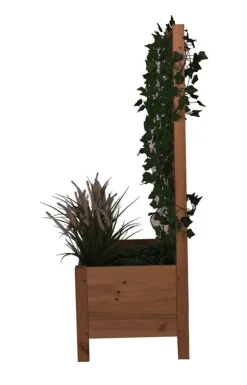 Træplantekrukke med pergola RD-DNC /120x40x40cm/ Brun