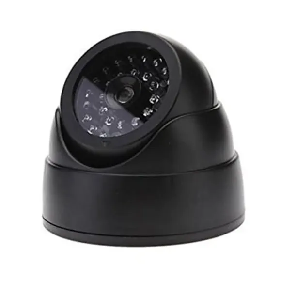 Udendørs CCTV Falsk Simuleringskamera med Blinkende LED-Lys Hjemmesikkerhed Dome Falskkamera