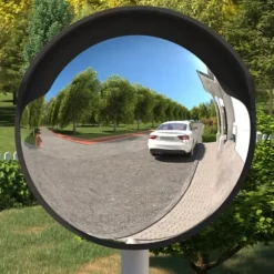 Udendørs konveks trafikspejl Ø60 cm polycarbonat sort - Trafikspejl - Trafikspejle - Home & Living