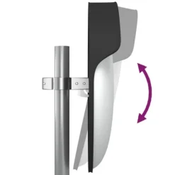 Udendørs konveks trafikspejl Ø60 cm polycarbonat sort - Trafikspejl - Trafikspejle - Home & Living