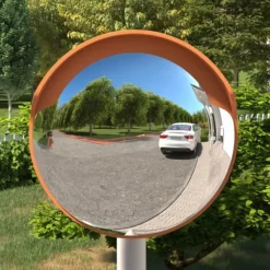 Udendørs konveks trafikspejl Ø30 cm polycarbonat sort - Trafikspejl - Trafikspejle - Home & Living