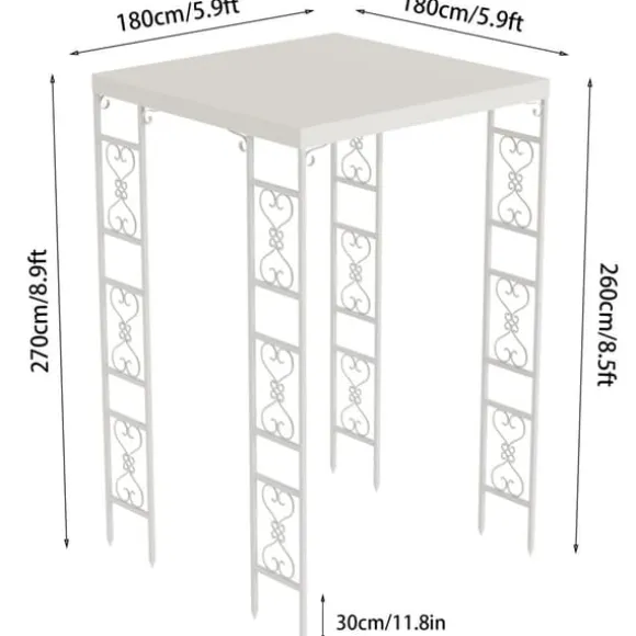 Udendørs Pavillon, Vandtæt, Nem Montering, Elegant Design