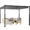 Udendørs Pergola, 3M x 3M, Grå