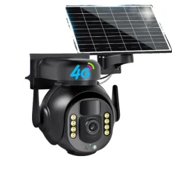 Udendørs PTZ-kamera, 8MP HD, 10X digital zoom, 64G lagerplads,8MP 64G kort, EU stik