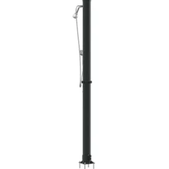 Udendørs solbruser i sort - Stilfuld og funktionel | Materiale: PVC og aluminium | Højde: 217 cm