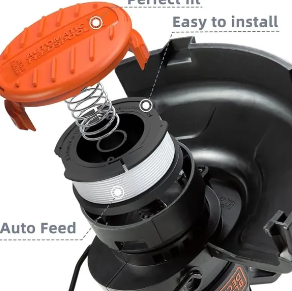 Udskiftning af trimmertråd spolesæt til BLACK+DECKER AF-100 6 spools