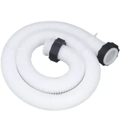 Udskiftningsslange til poolpumpe til udskiftning af poolslange på 1,5 tommer i diameter til pools over jorden Hvid