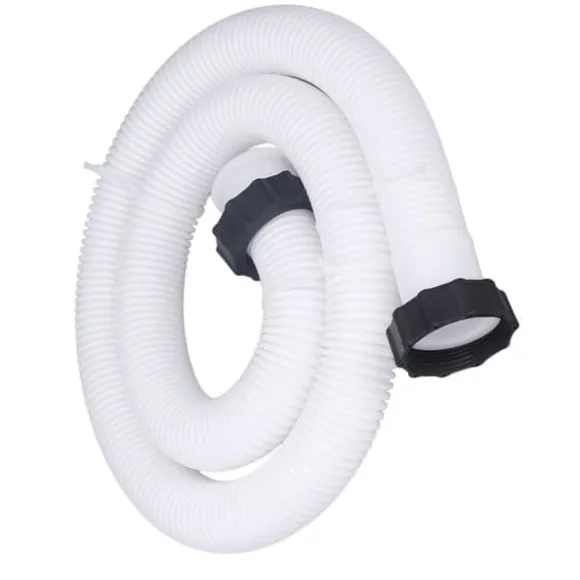Udskiftningsslange til poolpumpe til udskiftning af poolslange på 1,5 tommer i diameter til pools over jorden Hvid
