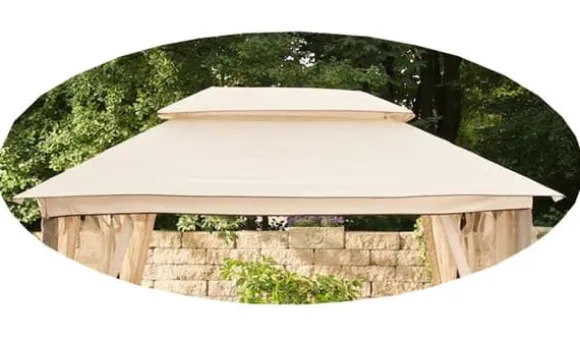 Udskiftningstak Garden Swing - Reserve Tag - Vejr - Resistent, Vand -Repellent Polyester Farve: Fløde
