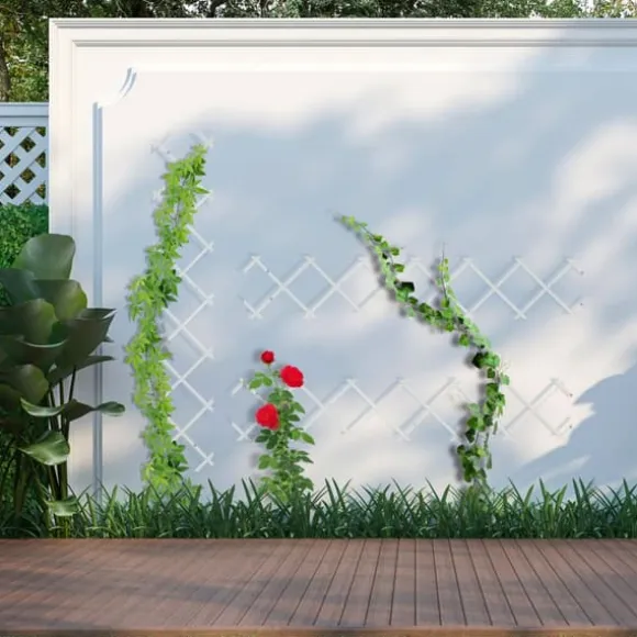 Udtrækkeligt espalier sæt, 180x30x1 cm, naturlig brun