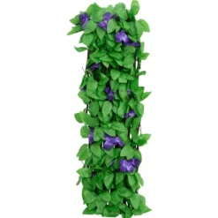 Udvideligt espalier med kunstig vedbend - Hegn til privatliv | Farve: Grøn | Størrelse: 180x70 cm