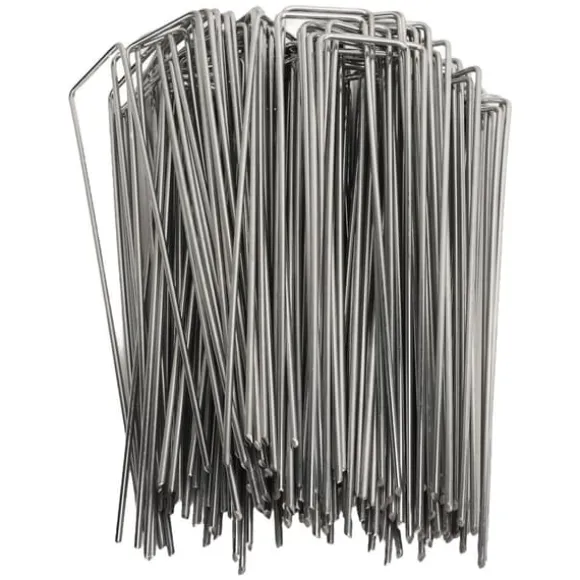 U-formede havepæle i galvaniseret stål - 100 stk. - 3 mm tykkelse