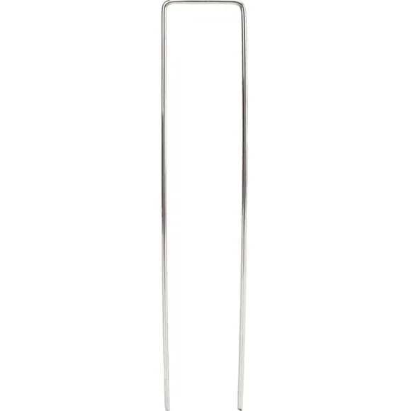 U-formede havepæle i galvaniseret stål - 100 stk. - 3 mm tykkelse