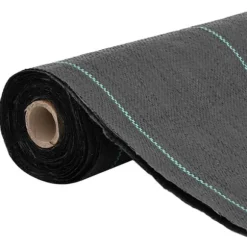 Ukrudtsdug i slidstærkt PP - Effektiv ukrudtskontrol | Størrelse: 1,5x50 m | Farve: Sort