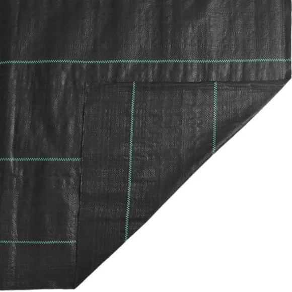 Ukrudtsdug 2x200 m - Slidstærk PP | Farve: Sort | Størrelse: 200 m x 2 m