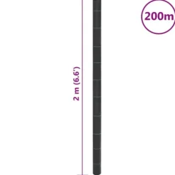 Ukrudtsdug 2x200 m - Slidstærk PP | Farve: Sort | Størrelse: 200 m x 2 m