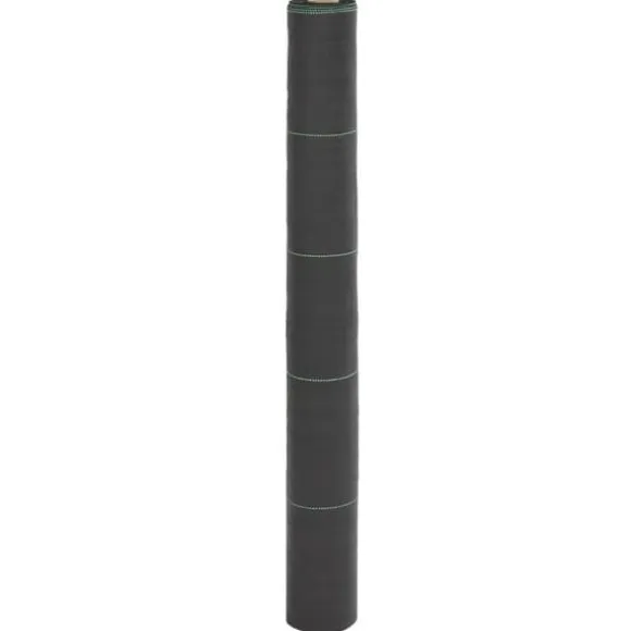 Ukrudtsdug 1x10 m - Slidstærk PP, UV-stabiliseret | Farve: Sort