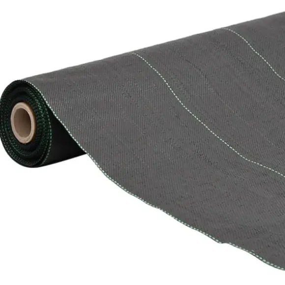 Ukrudtsdug 1x10 m - Slidstærk PP, UV-stabiliseret | Farve: Sort