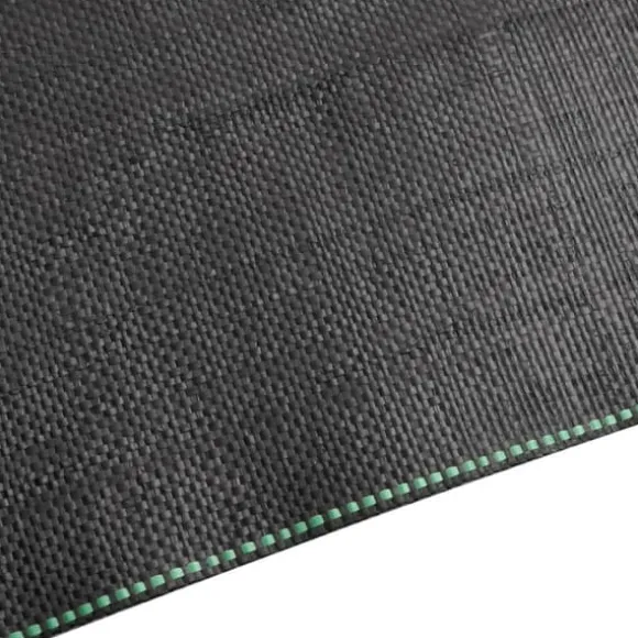 Ukrudtsdug 1x10 m - Slidstærk PP, UV-stabiliseret | Farve: Sort