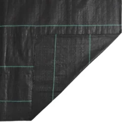 Ukrudtsdug 4x5 m - Slidstærk PP, UV-stabiliseret | Farve: Sort