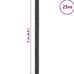 Ukrudtsdug 2x25 m - Slidstærk og UV-stabiliseret | Farve: Sort