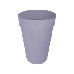 Urtepotte - Elho - Loft Urban Rund - Højde 35 - Lilla - L 34 x B 33,5 x H 45 cm - Udendørs - 100% genbrugt