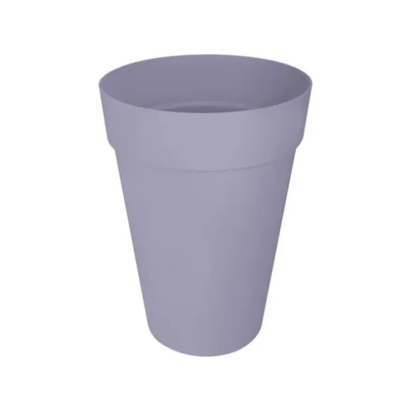Urtepotte - Elho - Loft Urban Rund - Højde 35 - Lilla - L 34 x B 33,5 x H 45 cm - Udendørs - 100% genbrugt