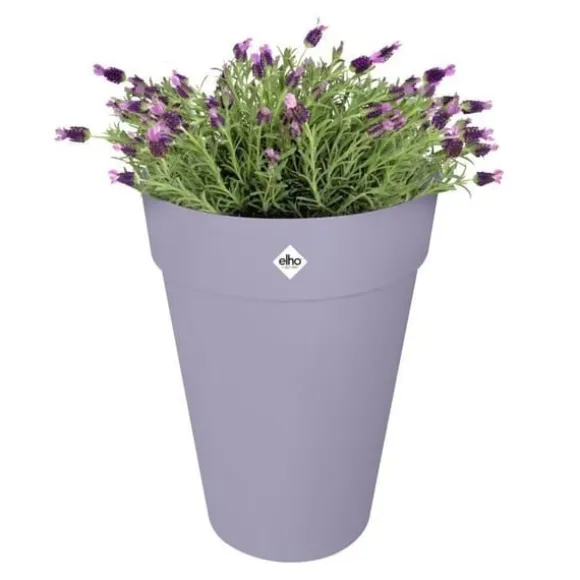 Urtepotte - Elho - Loft Urban Rund - Højde 35 - Lilla - L 34 x B 33,5 x H 45 cm - Udendørs - 100% genbrugt