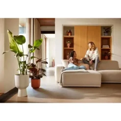 Urtepotte - Elho - Vibes Fold Coupe - Hvid - L 30 x B 29,5 x H 45 cm - Indendørs - 100% genbrugt
