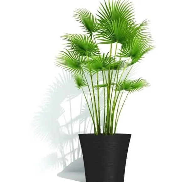 Urtepotte - GARDEN ID - Green Care Sense Sort-Antracit - 30 x 27 cm - 10 års garanti - 100% genanvendt - UV- og frostbestandig
