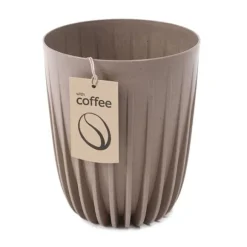 Urtepotte Strippet ECO kaffe latte 19xh23