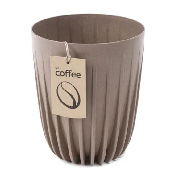 Urtepotte Strippet ECO kaffe latte 19xh23