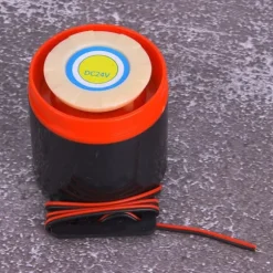 24V 110dB Aktiv Buzzer Alarm Bipper med Ledning - DIY Elektronik