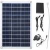 12V Solar Vandpumpe Professionel Effektiv Støjsvag Solcelledrevet Vandfontænepumpe til Fuglebadedamme Have