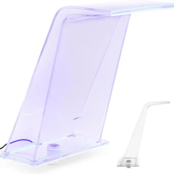 Vandfaldstud med LED-belysning 45 cm, vandgennemstrømning 395 mm