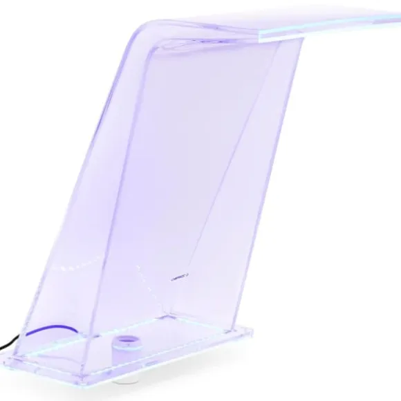 Vandfaldstud med LED-belysning 45 cm, vandgennemstrømning 395 mm