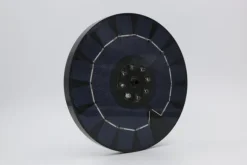 Vandfontæne solcelledrevet 18 cm med hvid LED-belysning