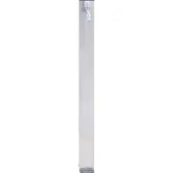 Vandsøjle i rustfrit stål - 60 cm firkantet | Farve: Sølv | Størrelse: 60 cm