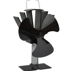 Varmedrevet ovnventilator 3 blade sort - Brændeovnsventilator - Brændeovnsventilatorer - Home & Living