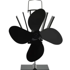 Varmedrevet ovnventilator 4 blade sort - Brændeovnsventilator - Brændeovnsventilatorer - Home & Living