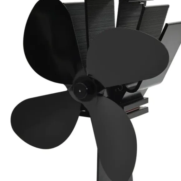 Varmedrevet ovnventilator 4 blade sort - Brændeovnsventilator - Brændeovnsventilatorer - Home & Living