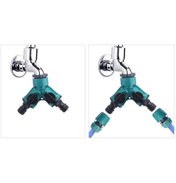 2-vejs hosesplitter - Y-stik haveslange-splitter