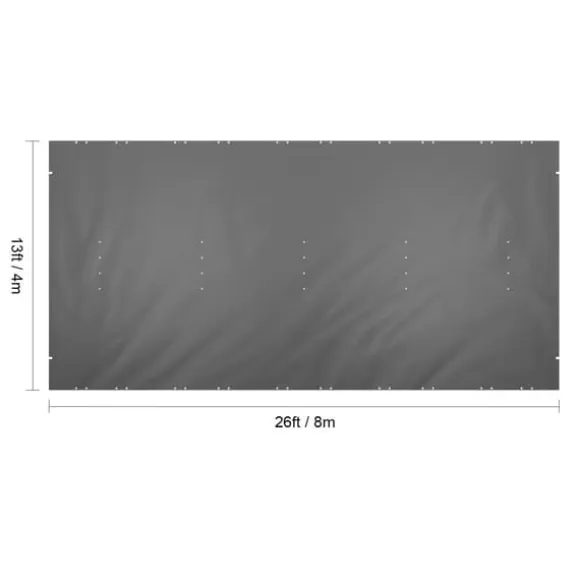 VEVOR Pool Safety Cover, Holdbart PVC Materiale, 13 x 26 Ft Størrelse,PVC4x8Sort