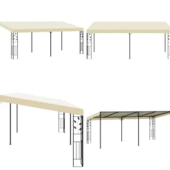 Vægmonteret pavillon 6x3x2,5 m cremefarvet - Markise - Markiser - Home & Living