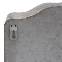 Vægmonteret postkasse, antik/vintage-stil i metal, grå, til have og udendørs brug