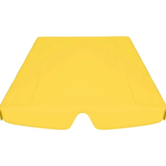 vidaXL baldakin til havegynge 150/130x105/70 cm gul - Festtelte & havepavilloner – tage