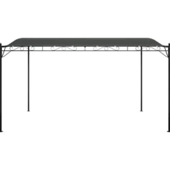 vidaXL baldakin 4x3 m 180 g/m² stof og stål antracitgrå - Festtelte & havepavilloner