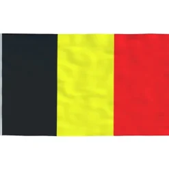 vidaXL Belgien flag og flagstang 6,23 m aluminium - Flag & vimpler